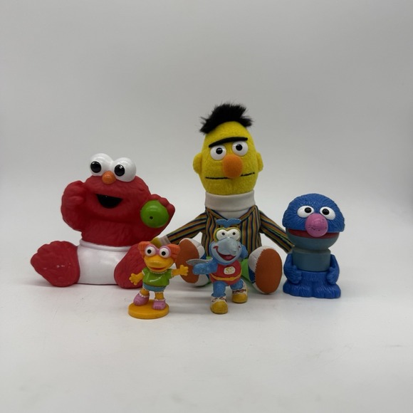 Other - Sesame Street Figures Random Lot Elmo Burt Grover & More PBS